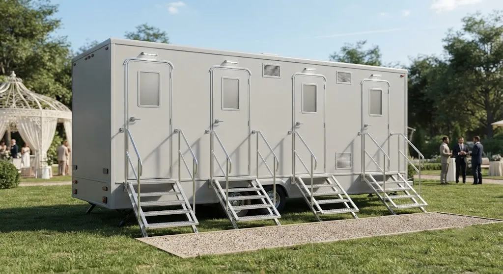 4 Stall Restroom Trailer in Doral, FL